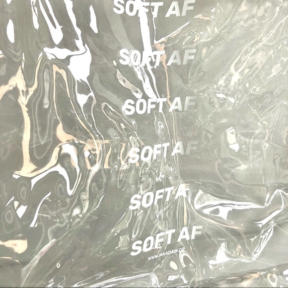 Naadam SOFT AF graphic clear transparent PVC bag - Picture 3 of 3